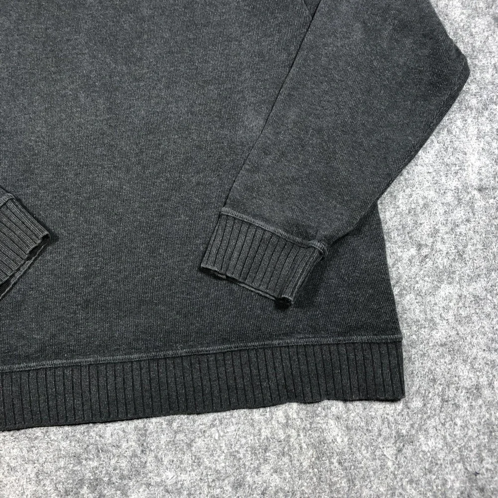Banana‎ Republic Sweater Mens XL Gray Collared Cotton Knit Pullover Long Sleeve